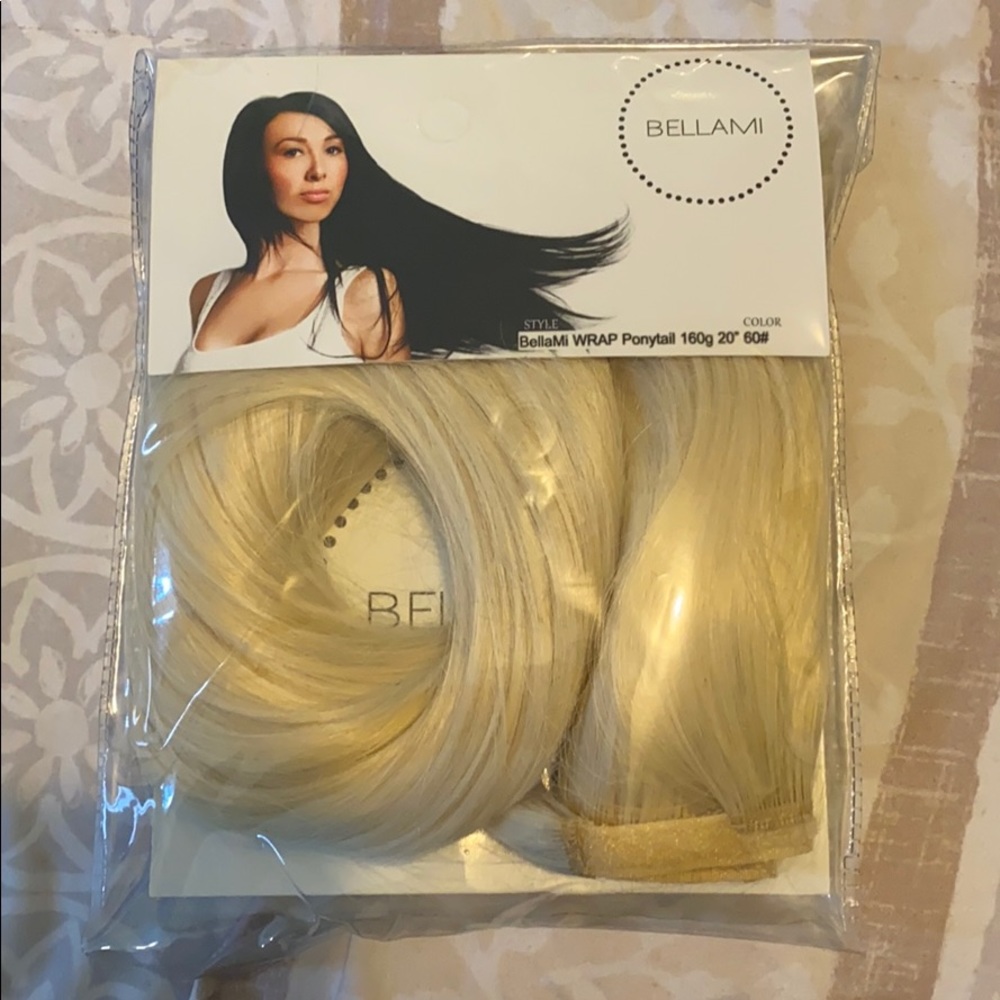 Bellami faux 20” Wrap Ponytail.